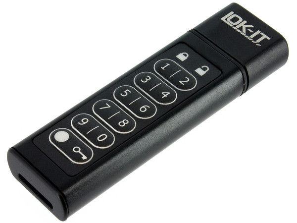 Unidad Flash USB 2.0 LOK-IT con contraseña de seguridad de 16GB.