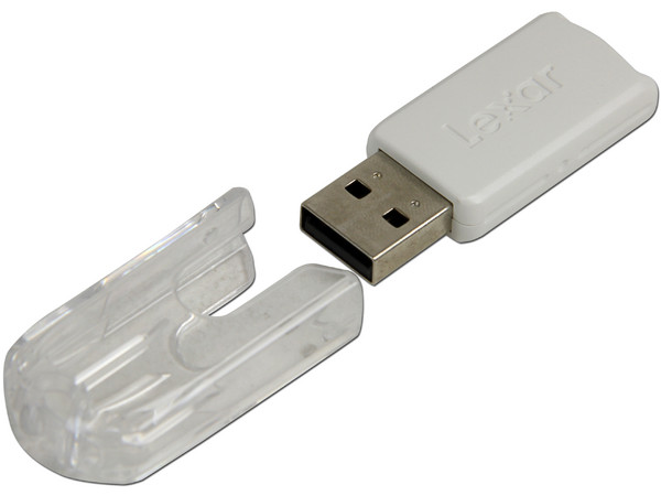 Unidad Flash USB 2.0 Lexar Jumpdrive FireFly de 4GB. Color Blanco 