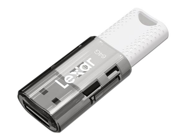 Unidad Flash USB 2.0 Lexar JumpDrive S60 de 64GB. Color Blanco.