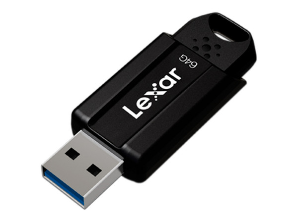 Unidad Flash USB 3.1 Lexar JumpDrive S80 de 64GB. Color Negro.