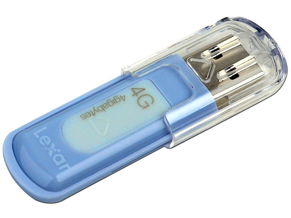 Unidad Flash USB 2.0 Lexar Jumpdrive V10 de 4GB. Color Celeste