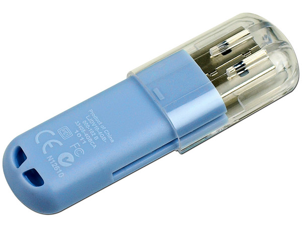 Unidad Flash USB 2.0 Lexar Jumpdrive V10 de 4GB. Color Celeste