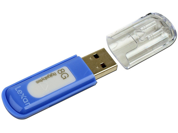 Unidad Flash USB 2.0 Lexar Jumpdrive V10 de 8GB. Color Azul