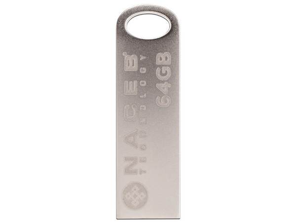 Unidad Flash USB 2.0 NACEB STNU-064 de 64GB. Color Gris.
