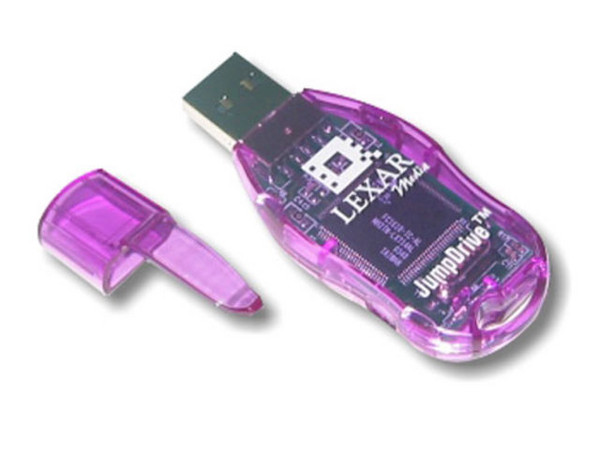 Unidad de almacenamiento portátil Jump Drive 128MB, USB.