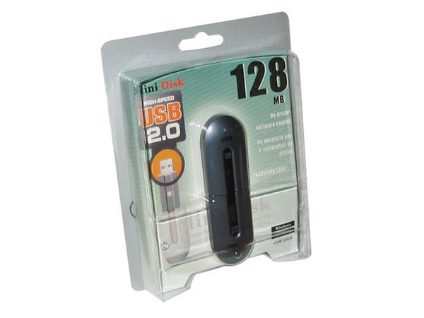Unidad de almacenamiento portátil de 128Mb, USB 2