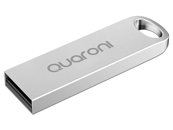 Memoria Flash USB 2.0 Quaroni QUM128Z de 128GB. Color Gris.
