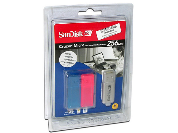Unidad de almacenamiento portátil SanDisk Cruzer Micro de 256MB, USB 2.0