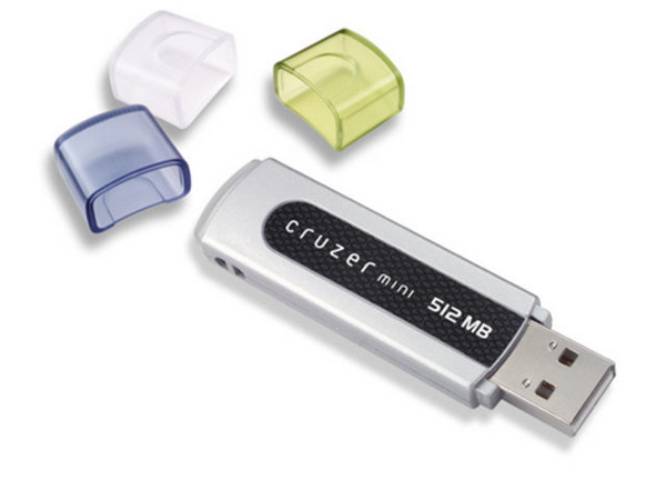 Unidad de almacenamiento portátil SanDisk Cruzer Mini de 512MB, USB 2.0