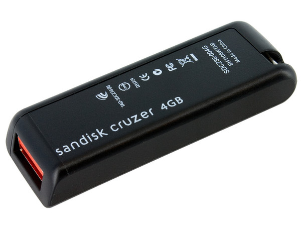 Unidad Flash USB 2.0 SanDisk Cruzer de 4GB