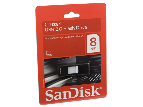 Unidad Flash USB 2.0 SanDisk Cruzer de 8GB