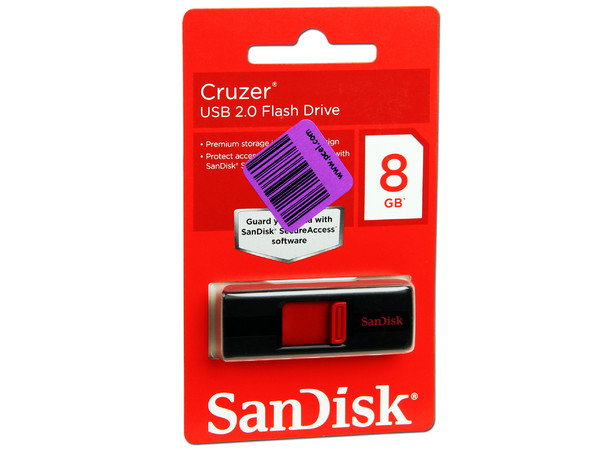 Unidad Flash USB 2.0 SanDisk Cruzer de 8GB