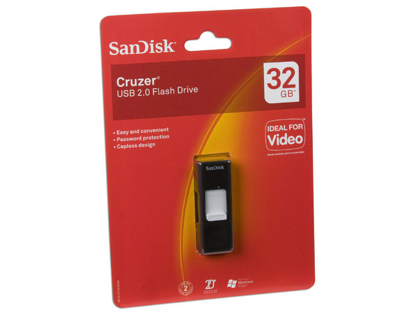 Unidad Flash USB 2.0 SanDisk Cruzer de 32GB