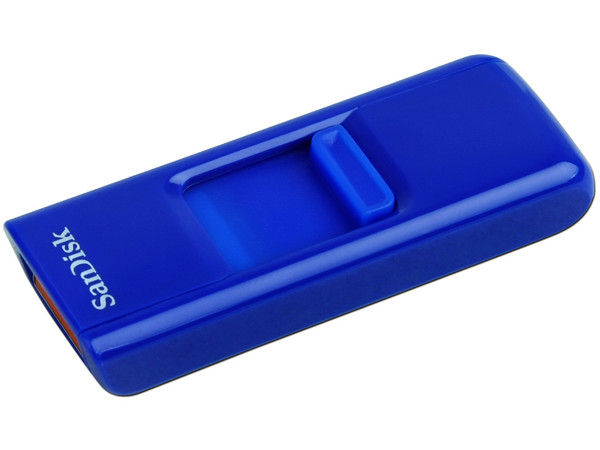 Unidad Flash USB 2.0 SanDisk Cruzer de 4GB. Color Azul