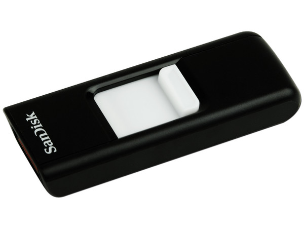 Unidad Flash USB 2.0 SanDisk Cruzer de 4GB. Color Negro