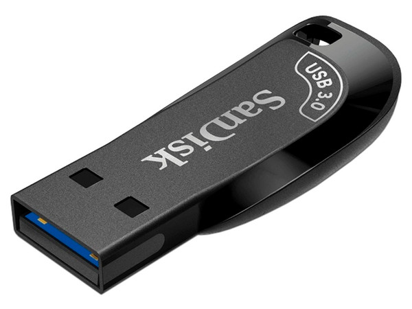 Unidad Flash USB 3.0 SanDisk Ultra Shift de 256 GB. Color Negro.