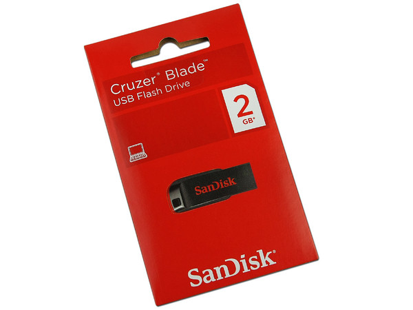 Unidad Flash USB 2.0 SanDisk Cruzer Blade de 2GB
