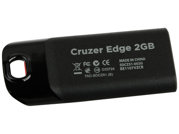 Unidad Flash USB 2.0 SanDisk Cruzer Edge de 2GB