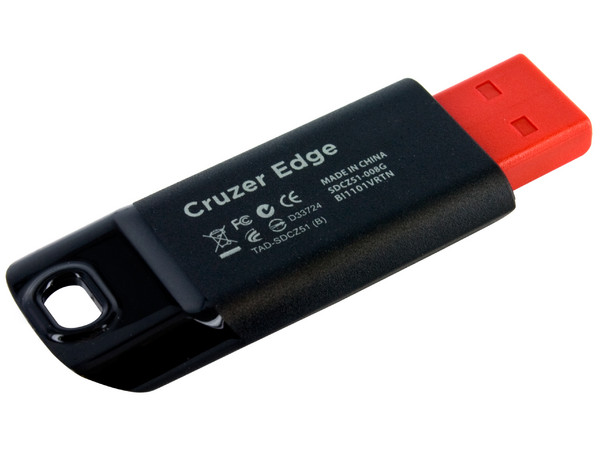 Unidad Flash USB 2.0 SanDisk Cruzer Edge de 8GB