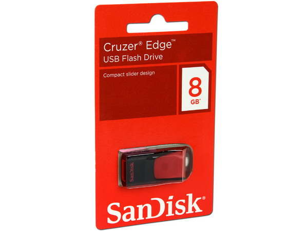 Unidad Flash USB 2.0 SanDisk Cruzer Edge de 8GB