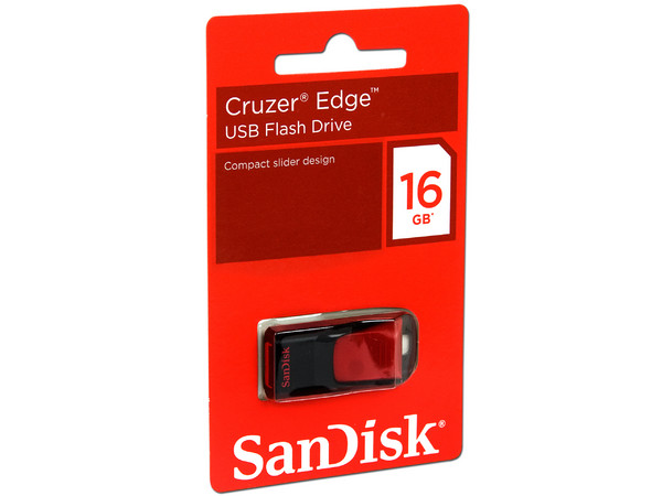 Unidad Flash USB 2.0 SanDisk Cruzer Edge de 16GB