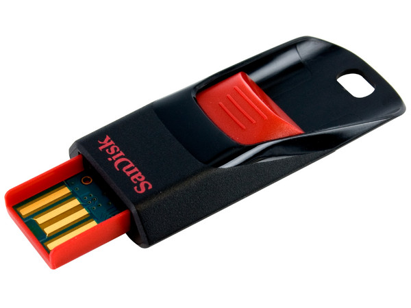 Unidad Flash USB 2.0 SanDisk Cruzer Edge de 32GB.