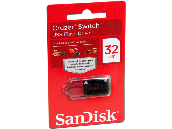 Unidad Flash USB 2.0 SanDisk Cruzer Switch de 32GB