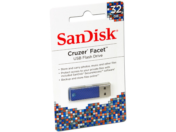 Unidad Flash USB 2.0 SanDisk Cruzer Facet de 32 GB