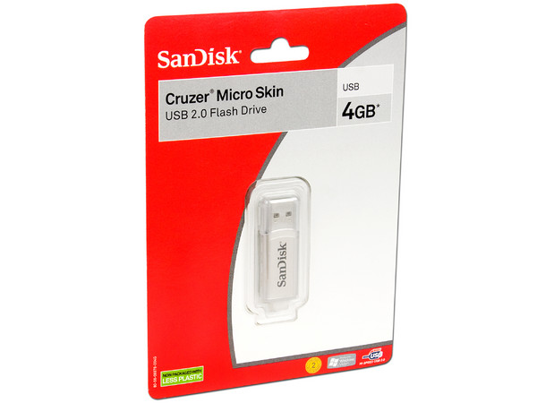 Unidad Flash USB 2.0 SanDisk Cruzer Micro Skin de 4GB