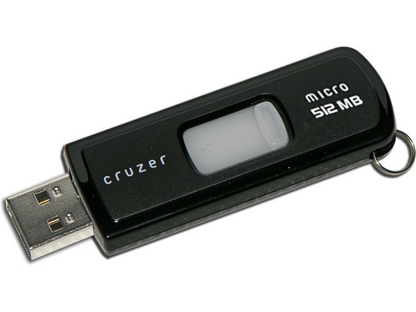 Unidad de almacenamiento portátil SanDisk Cruzer Micro U3 de 512MB, USB 2.0