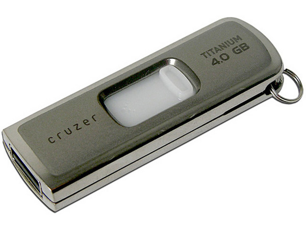Unidad Flash USB 2.0 SanDisk Cruzer Titanium de 4GB