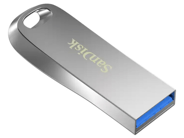 Unidad Flash USB 3.0 SanDisk Ultra Luxe con Elegante y Moderno Diseño de Metal de 32GB.