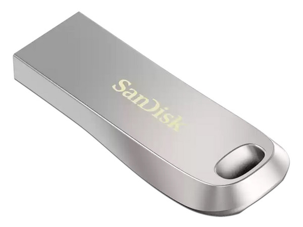 Unidad Flash USB 3.1 SanDisk Ultra Luxe de 128GB, Color Plata.