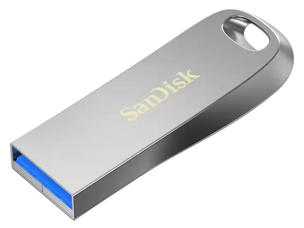Unidad Flash USB 3.1 SanDisk Ultra Luxe de 128GB, Color Plata.
