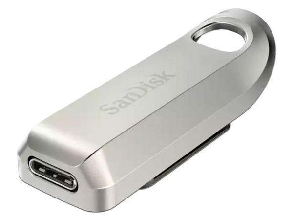 Unidad Flash USB Tipo C 3.2 SanDisk Ultra de 128GB. Color Plata.