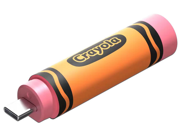 Unidad Flash USB Tipo C SanDisk Crayola de 128GB, Color Mango Tango.