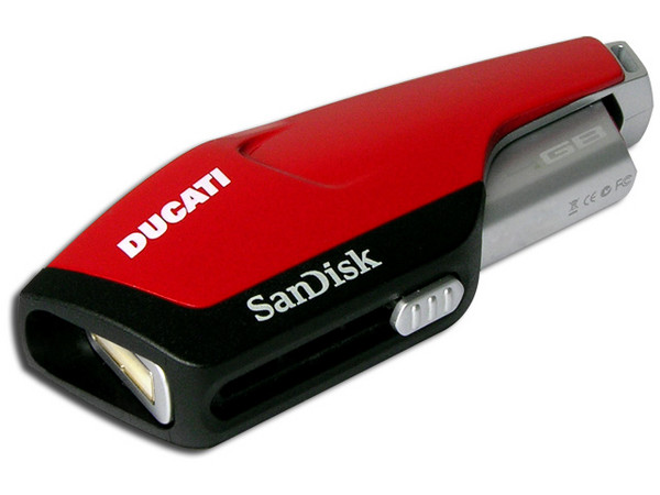 Unidad de almacenamiento portátil SanDisk Extreme DUCATI Edition de 4GB, USB 2.0