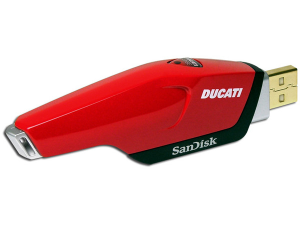 Unidad de almacenamiento portátil SanDisk Extreme DUCATI Edition de 4GB, USB 2.0
