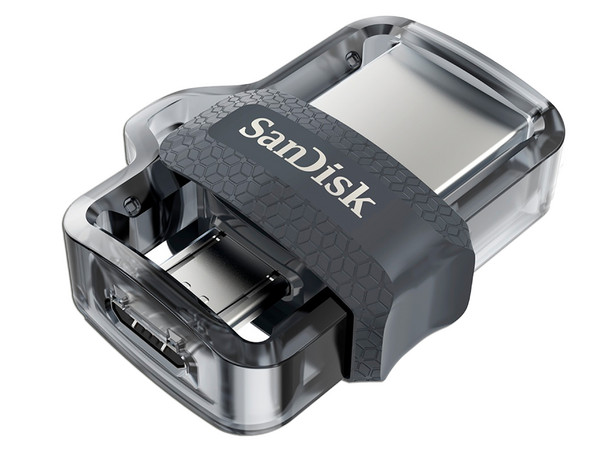 Unidad Flash USB 3.0/microUSB Sandisk DUAL M3.0 OTG de 32 GB.