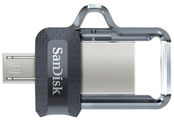 Unidad Flash USB 3.0/microUSB Sandisk DUAL M3.0 OTG de 32 GB.