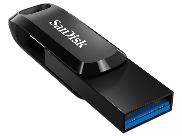 Unidad Flash USB 3.1 SanDisk Ultra Dual Drive Go de 128 GB.