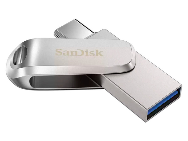 Unidad Flash USB SanDisk Ultra Dual Drive Luxe de 512GB, USB 3.1 y USB-C.