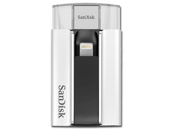 Unidad Flash USB 2.0/Lightning SanDisk iXpand para iPhone y iPad de 16GB.