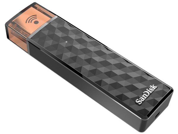 Unidad Flash USB 2.0 SanDisk Connect Wireless Stick de 64 GB, accede a tus archivos de forma inalámbrica, hasta 3 dispositivos, Wi-Fi 2.4GHz, compatible con IOS y Android.