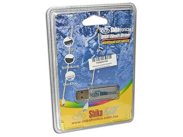 Unidad de Almacenamiento Portátil ShikaFlash de 256 Mb, USB 2.0