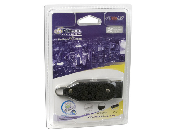 Unidad de almacenamiento Portátil Shikatronics Manhattan V2 de 1GB, USB 2.0. Color Negra