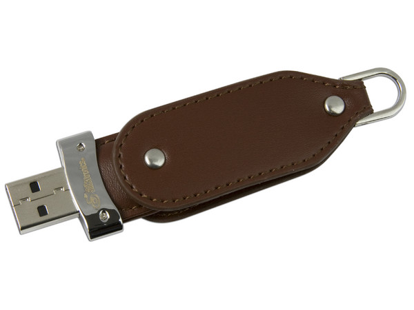 Unidad de almacenamiento Portátil Shikatronics Manhattan V2 de 1GB, USB 2.0. Color Café