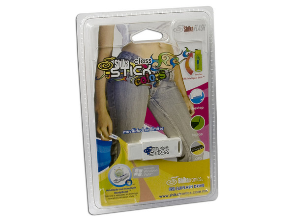 Unidad de almacenamiento Portátil ShikaSTICK class colors de 1GB, USB 2.0