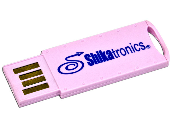 Unidad de almacenamiento Portátil ShikaSTICK class colors de 2GB, USB 2.0. Color Rosa