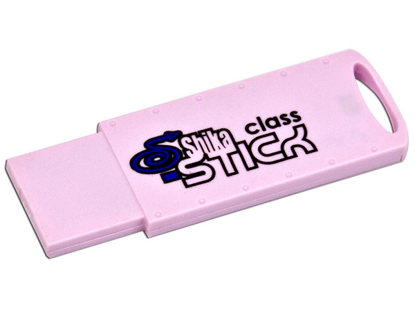 Unidad de almacenamiento Portátil ShikaSTICK class colors de 2GB, USB 2.0. Color Rosa